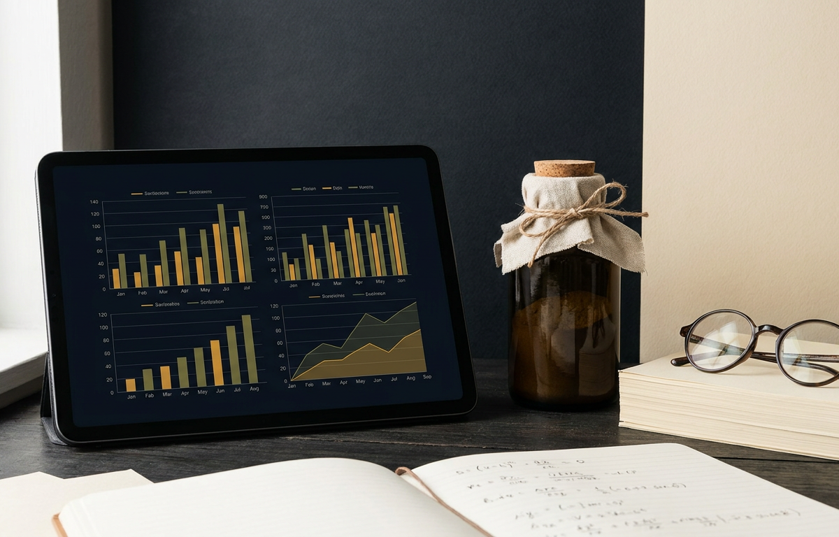 Libri di medicina e integratori per rappresentare l'approccio scientifico 2026.