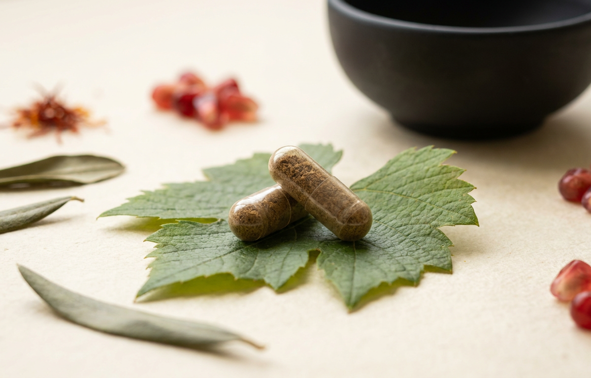 Capsule di Bulk Extreme accanto a radice di Ashwagandha KSM-66