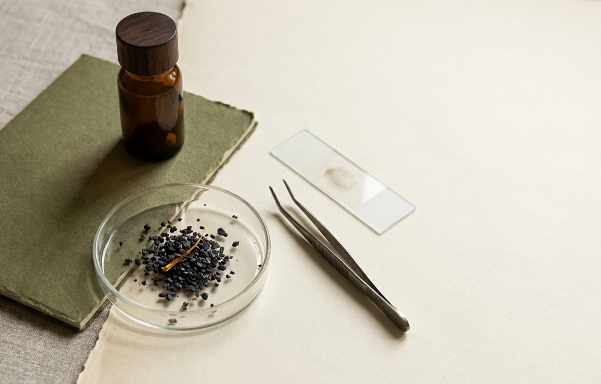 Simbolo di ricerca scientifica e microscopio per test NuviaLab Vitality 2026