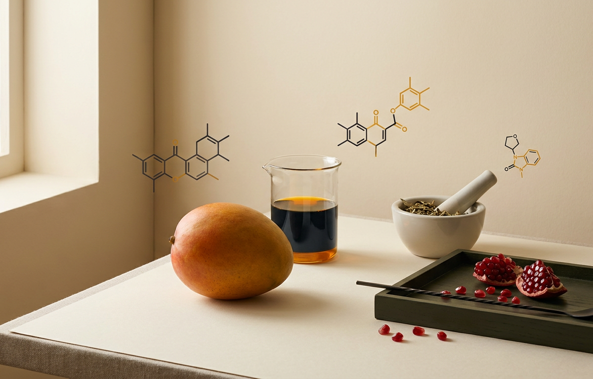 Rappresentazione scientifica molecola di leptina e estratto di African Mango 2026