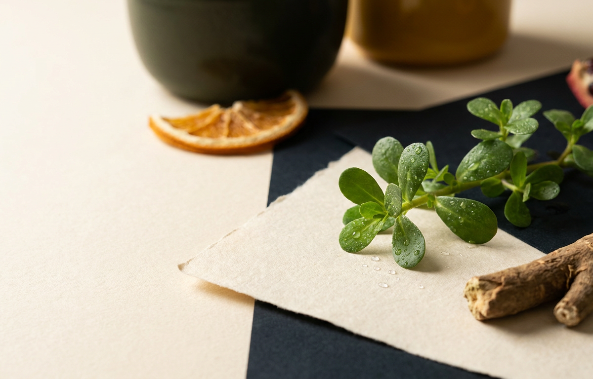 Infografica stilizzata sugli ingredienti naturali di Brain Actives per la concentrazione.